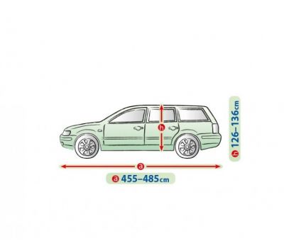  Prelata auto, husa exterioara Audi A4 Avant/ Combi impermeabila in exterior anti-zgariere in interior lungime 455-480cm, XL Hatchback/ Combi, model Mobile Garage 