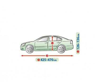  Prelata auto, husa exterioara Audi A4 Sedan impermeabila in exterior anti-zgariere in interior lungime 425-470cm, L Sedan, model Mobile Garage 