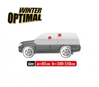  Semi Prelata auto, husa exterioara Bmw X3 (E83), pentru protectie impotriva inghetului si soarelui, marime SUV, lungime 300-330cm, model Winter Optimal 