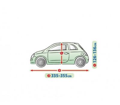  Prelata auto, husa exterioara Daewoo Matiz impermeabila in exterior anti-zgariere in interior lungime 335-355cm, S3 Hatchback, model Mobile Garage 