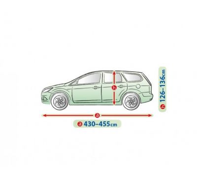  Prelata auto, husa exterioara Ford Focus 2 Hatchback  impermeabila in exterior anti-zgariere in interior lungime 430-455cm, L2 Hatchback/ Combi, model Mobile Garage 