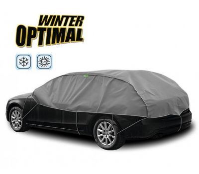  Semi Prelata auto, husa exterioara Kia Ceed hatchback, pentru protectie impotriva inghetului si soarelui, marime L-XL Hatchback Combi, lungime 295-320cm, model Winter Optimal 