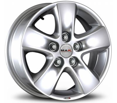  Mak Hd! Hyper Silver 7J x 16 Inch 5X127 ET44 CB71.6 