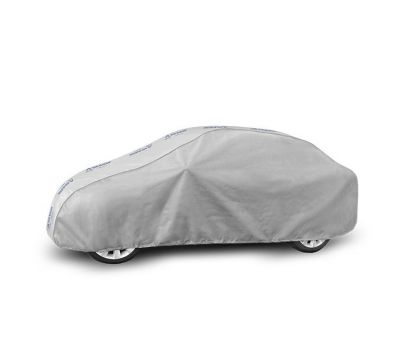  Prelata auto, husa exterioara Hyundai Accent Hatchback , impermeabila in exterior anti-zgariere in interior lungime 380-425cm, M Sedan, model Basic Garage 