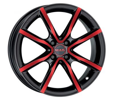  Mak Milano 4 Black And Red 4.5J x 15 Inch 4X100 ET35 CB54.1 