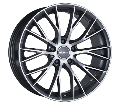  Mak Munchen Gun Met-mirror Face 8.5J x 19 Inch 5X120 ET30 CB72.6 