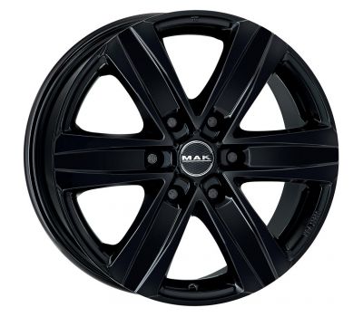  Mak Stone6 W Gloss Black 7.5J x 17 Inch 6X114.3 ET30 CB66.1 