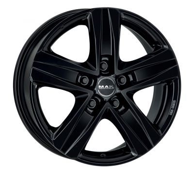  Mak Stone 5 Gloss Black 6.5J x 16 Inch 5X120 ET50 CB65.1 