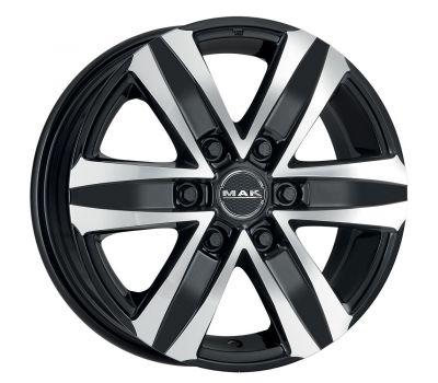  Mak Stone 6 W Black Mirror 7.5J x 17 Inch 6X139.7 ET30 CB106.1 