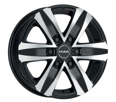  Mak Stone 6 W Black Mirror 6.5J x 16 Inch 6X130 ET62 CB84.1 