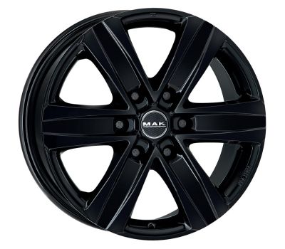  Mak Stone 6 W Gloss Black 7.5J x 17 Inch 6X139.7 ET30 CB112 