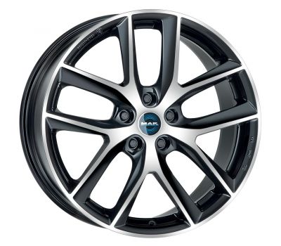  Mak Voltage  Black Mirror 8.5J x 18 Inch 5X114.3 ET40 CB64.1 