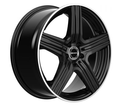  Mak Lewis Gloss Black Mirror Ring 9J x 18 Inch 5X112 ET42 CB66.6 