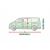  Prelata auto, husa exterioara Mercedes Vito 3 Dupa 2014- impermeabila in exterior anti-zgariere in interior lungime 530-540cm, L540 Van, model Mobile Garage 