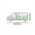  Prelata auto, husa exterioara VW T5 impermeabila in exterior anti-zgariere in interior lungime 520-530cm, L520 Van, model Mobile Garage 