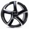  Alutec Shark Racing Schwarz Frontpoliert 6J x 15 Inch 5X100 ET40 CB57.1 